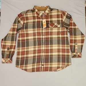 Legendary Whitetails The Original Buck Camp Flannel Cedarwood Plaid XXL